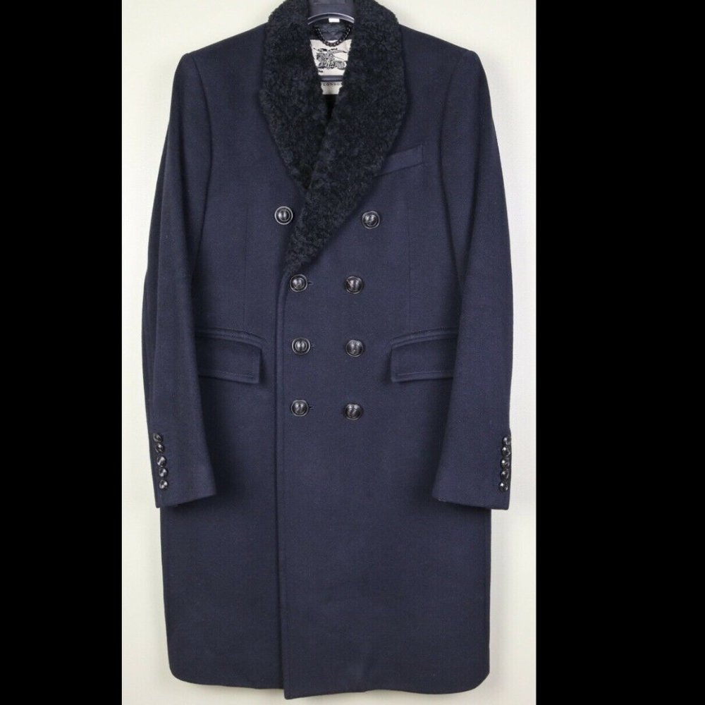 🌟HOST PICK🌟Burberry 100% Cashmere Fur Lapel Coat